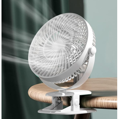 Ventilator de birou cu clema rotire 360 grade silentios