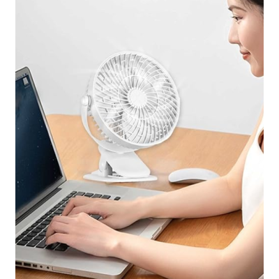 Ventilator de birou cu clema rotire 360 grade silentios