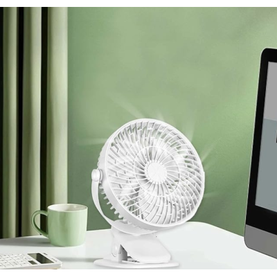 Ventilator de birou cu clema rotire 360 grade silentios