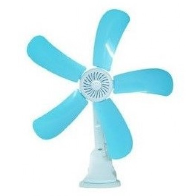 Ventilator de camera cu 5 palete si suport tip cleste