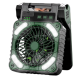 Ventilator de camping cu baterie de 10400Mah solar pentru exterior cu lumina led cu 4 viteze