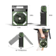 Ventilator de camping cu baterie de 10400Mah solar pentru exterior cu lumina led cu 4 viteze