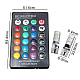 Set 2 Becuri T10 LED 12v RGB Cu Telecomanda Auto RU