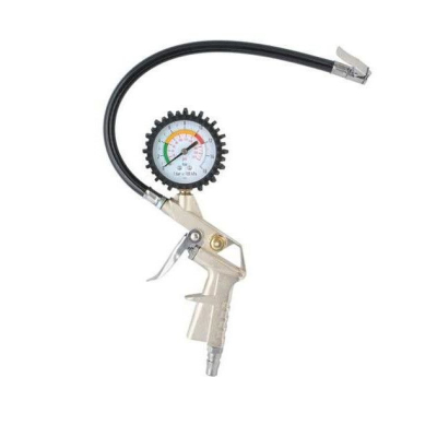 Pistol Umflat pentru Compresor cu Manometru si Furtun 35cm Pistol Umflat pentru Compresor cu Manometru si Furtun 35cm