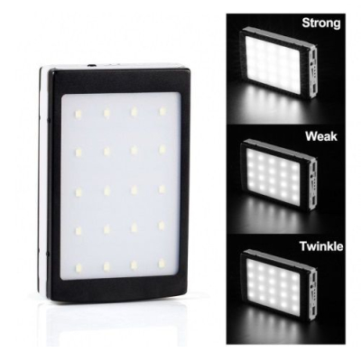 Baterie externa 2.000 mah cu panou solar XL