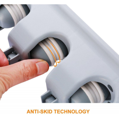 Suport de perete pentru 4 maturi si mopuri Broom Holder