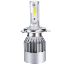 Set 2 Lampi LED C6 H4 Lumina ALBA 6500K 72W/set  cu 2 faze