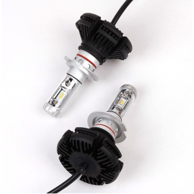 Set de 2 Lampi LED auto X3 H7 Premium putere 50W 6000LM temperatura 8000K