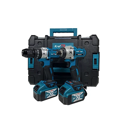Trusa Masina cu Impact + Autofiletanta cu 2 Acumulatori 36V Trusa Masina cu Impact + Autofiletanta cu 2 Acumulatori 36V