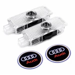 Set 2 Holograme LED cu LOGO AUDI pentru Portiere