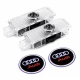 Set 2 Holograme LED cu LOGO AUDI pentru Portiere