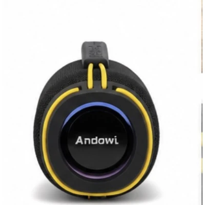 Boxa portabila Andowl Q YX12 bluetooth Bass Puternic design compact Negru cu Galben