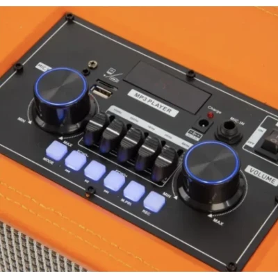 Boxa portabila Karaoke Andowl 12 MAX cu 2 microfoane Wireless bluetooth telecomanda
