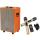 Boxa portabila Karaoke Andowl 12 MAX cu 2 microfoane Wireless bluetooth telecomanda