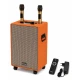 Boxa portabila Karaoke Andowl 12 MAX cu 2 microfoane Wireless bluetooth telecomanda