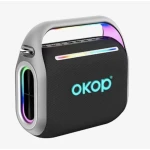 Boxa portabila bluetooth KP 8003 de 120W lumini RGB USB Card TF AUX Microfon