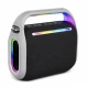 Boxa portabila bluetooth KP 8003 de 120W lumini RGB USB Card TF AUX Microfon