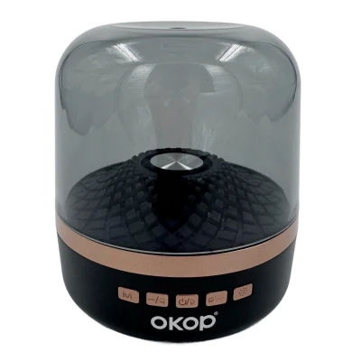 Boxa portabila KP 823 bluetooth 5W lumina LED RGB sunet 360 radio FM USB baterie 800mAh