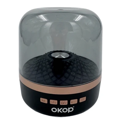 Boxa portabila KP 823 bluetooth 5W lumina LED RGB sunet 360 radio FM USB baterie 800mAh