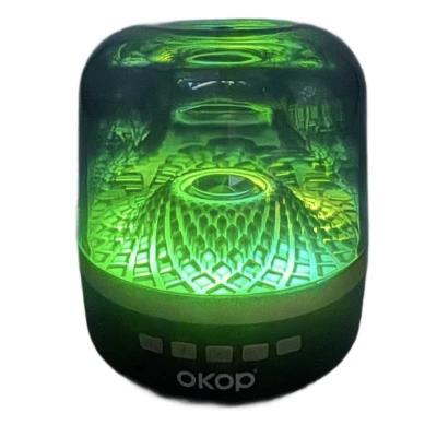 Boxa portabila KP 823 bluetooth 5W lumina LED RGB sunet 360 radio FM USB baterie 800mAh