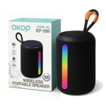Boxa portabila bluetooth KP 599 lumini LED RGB USB Card TF AUX Acumulator reincarcabil COLORATA