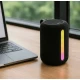 Boxa portabila bluetooth KP 599 lumini LED RGB USB Card TF AUX Acumulator reincarcabil COLORATA