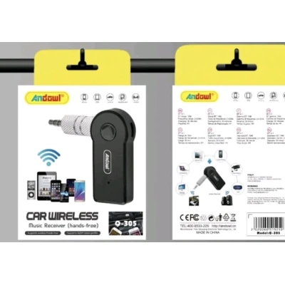 Adaptor audio bluetooth Q 305 receptor wireless AUX 3.5 mm Hands Free Compatibil Auto Boxe