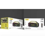 Boxa wireless Bluetooth cu 2 microfoane si iluminare RGB Andowl Q YX64