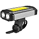 Lanternă de bicicletă, reîncărcabilă prin USB, 5 moduri 2 x Cob Rotund + 1 COB dreptunghiular Lanternă de bicicletă, reîncărcabilă prin USB, 5 moduri 2 x Cob Rotund + 1 COB dreptunghiular