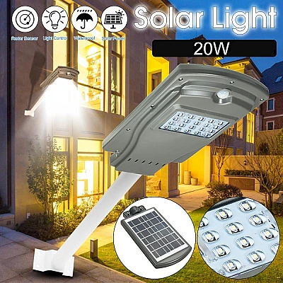 Lampa Stradala SMART LED 20W Cu Panou Solar Lampa Stradala SMART LED 20W Cu Panou Solar