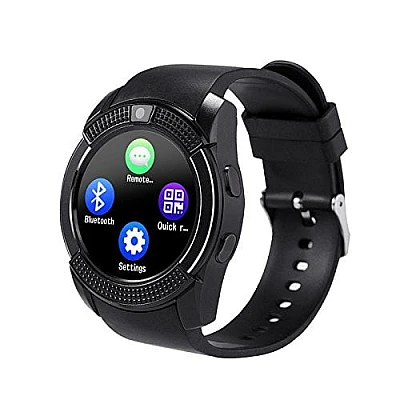 Ceas inteligent SmartWatch V8 cu Bluetooth NEGRU Ceas inteligent SmartWatch V8 cu Bluetooth NEGRU