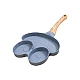 Tigaie Gri cu 3 compartimente maner de lemn Tigaie Gri cu 3 compartimente maner de lemn