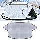 Set 2 x Protectie parbriz XL husa geam auto anti-inghet si parasolar universal prelata ARGINTIE Set 2 x Protectie parbriz XL husa geam auto anti-inghet si parasolar universal prelata ARGINTIE