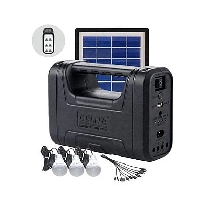 Kit solar GD Lite 1 dotat cu dispozitive USB cu 3 becuri LED si acumulator de mare capacitate HA Kit solar GD Lite 1 dotat cu dispozitive USB cu 3 becuri LED si acumulator de mare capacitate HA