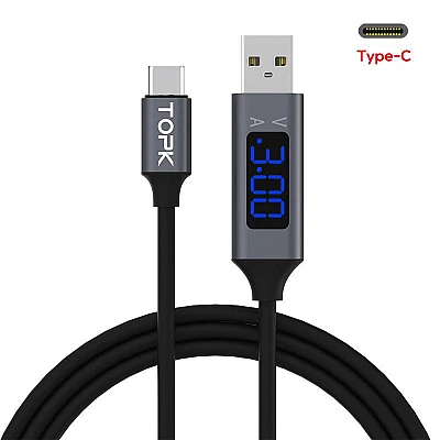 Cablu USB C cu Display Digital incarcare telefon mobil Cablu USB C cu Display Digital incarcare telefon mobil
