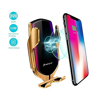 Suport Auto Auriu R1 Senzor Incarcare Fast Charge Wireless Suport Auto Auriu R1 Senzor Incarcare Fast Charge Wireless