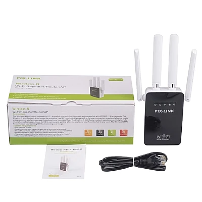 Amplificator Alb U7AC1200RE de semnal 4 antene wireless Amplificator Alb U7AC1200RE de semnal 4 antene wireless