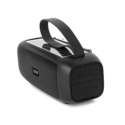UB Boxa Portabila S18 Gri Bluetooth USB Radio Lanterna cu incarcare solara TAI UB Boxa Portabila S18 Gri Bluetooth USB Radio Lanterna cu incarcare solara TAI