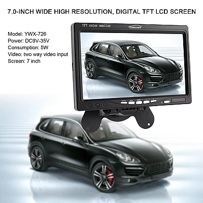 Monitor Auto cu Suport Tetiera YWX-726 Monitor Auto cu Suport Tetiera YWX-726