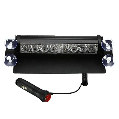 Stroboscop LED auto parbriz COB rosu albastru Stroboscop LED auto parbriz COB rosu albastru