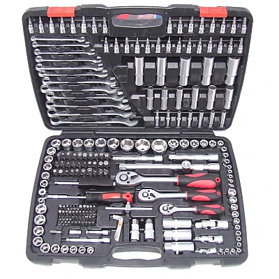 Trusa 216 piese chei tubulare chei fixe cu clichet si adaptor AN Trusa 216 piese chei tubulare chei fixe cu clichet si adaptor AN