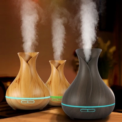 Umidificator de Aer 300ml LED LIGHT WOOD HUS 02-1 Difuzor Umidificator de Aer 300ml LED LIGHT WOOD HUS 02-1 Difuzor