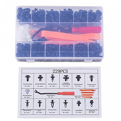 Cutie 229PCS Cleme Fixare Universale Plastic Cutie 229PCS Cleme Fixare Universale Plastic