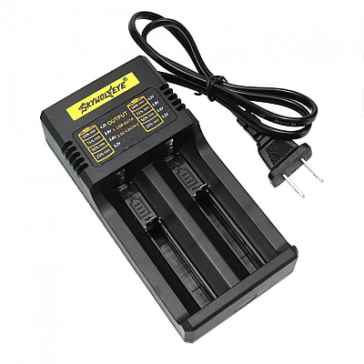 Incarcator Acumulatori 18650 MS-282AX 4.2V Li-Ion cu 2 Porturi la Priza 220V Incarcator Acumulatori 18650 MS-282AX 4.2V Li-Ion cu 2 Porturi la Priza 220V