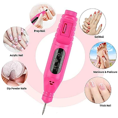 Freza Unghii Roz include 5 pile 5 capete abrazive Viteza Reglabila Semiprofesionala ALIMENTARE USB Freza Unghii Roz include 5 pile 5 capete abrazive Viteza Reglabila Semiprofesionala ALIMENTARE USB