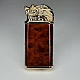 Bricheta cu Ceas si flacara dubla Dragon Brown Smoke  TWP-632