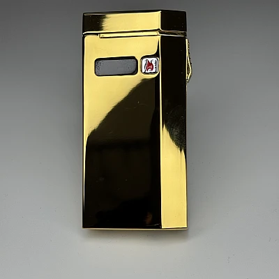 Bricheta GOLD cu aprindere electrica in X si Flacara Bricheta GOLD cu aprindere electrica in X si Flacara