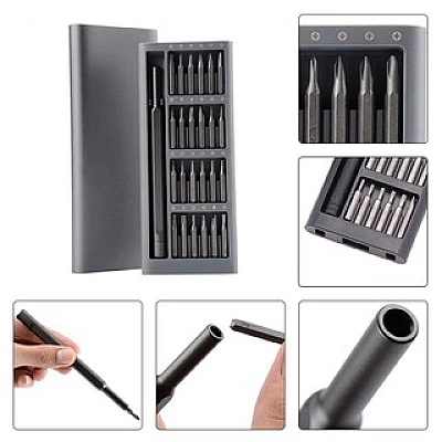 Kit surubelnite de precizie 6024 cu 24 capuri atasabile