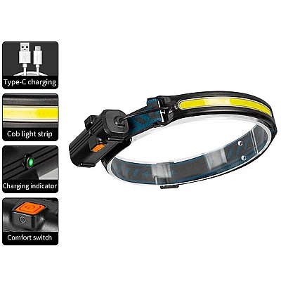 Lanterna de cap cu LED COB W678 Lanterna de cap cu LED COB W678