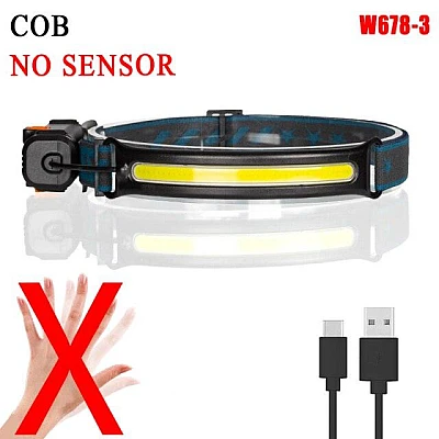 Lanterna de cap cu LED COB W678 Lanterna de cap cu LED COB W678